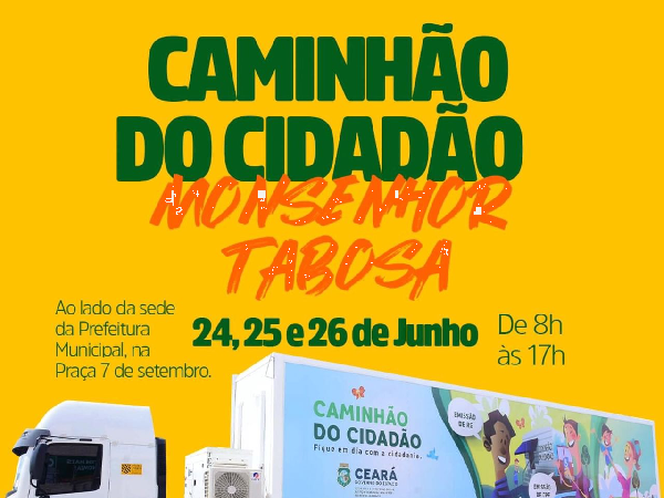 Caminhão do cidadão chega em Monsenhor Tabosa